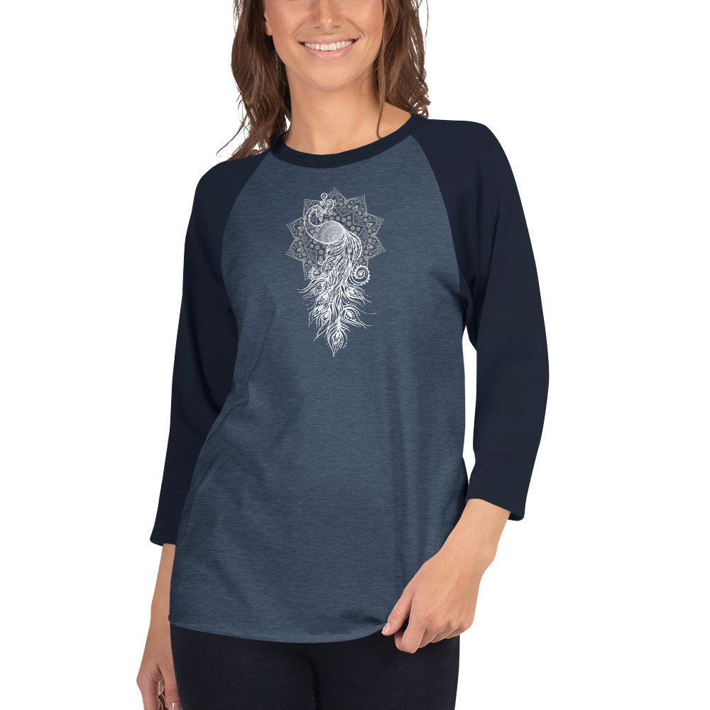 3/4 sleeve raglan shirt