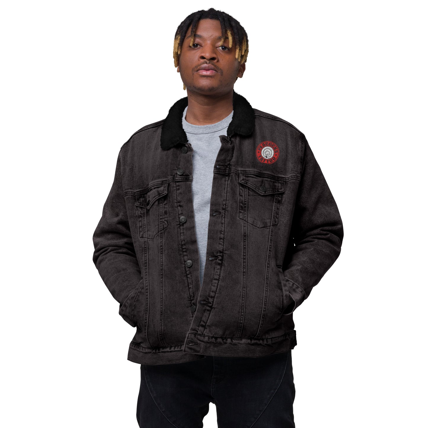 Peacock's OG black denim jean jacket