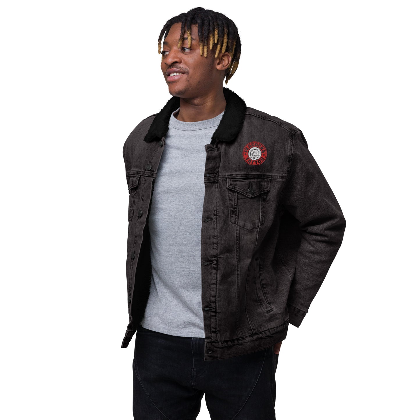 Peacock's OG black denim jean jacket